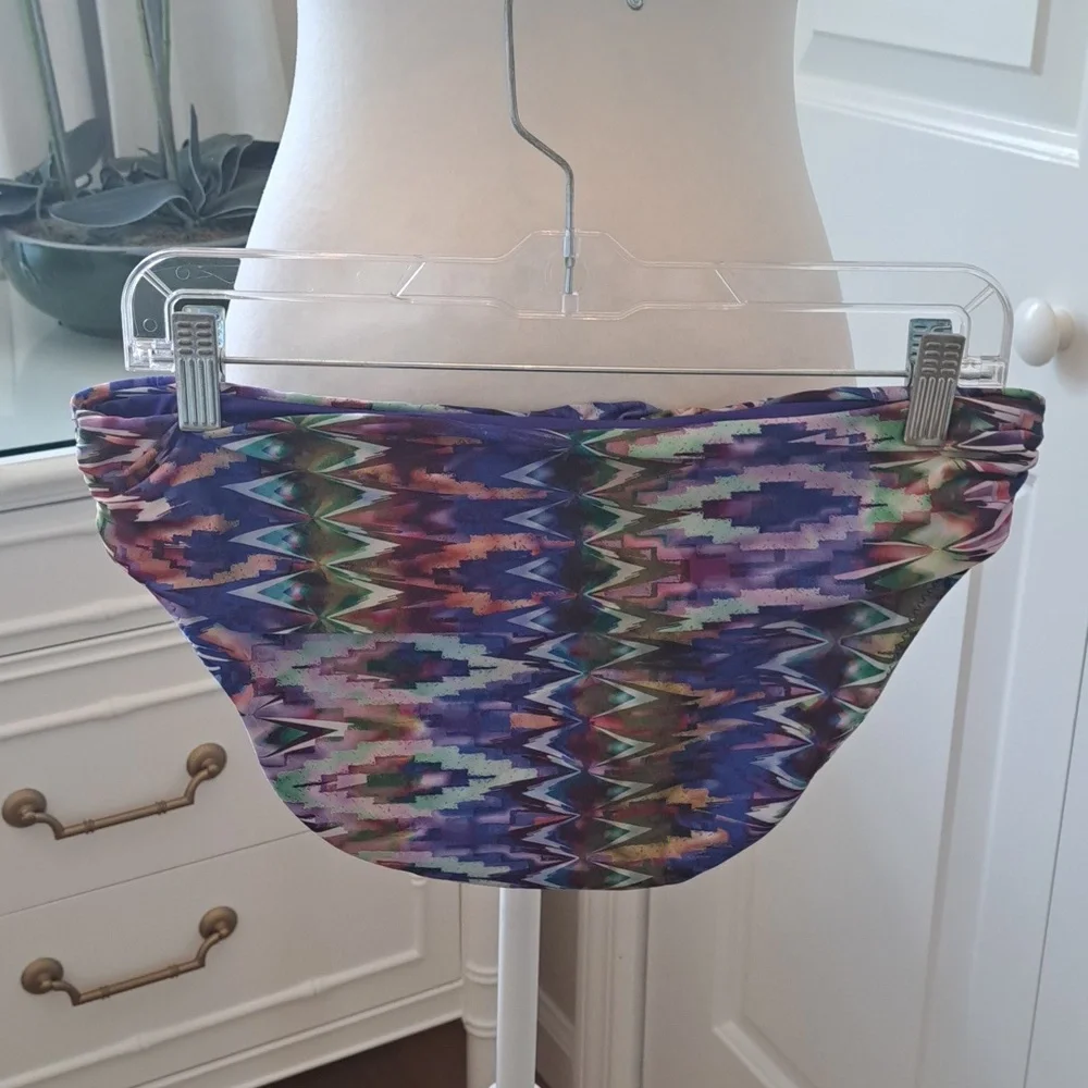Becca By Rebecca Virtue Womens Two Piece Bikini Set Aztec Print Lined Padded S&M